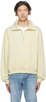 商品Recto | SSENSE Exclusive Yellow Half-Zip Sweater,商家SSENSE,价格¥345图片