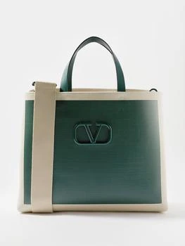 推荐Logo-plaque canvas tote bag商品