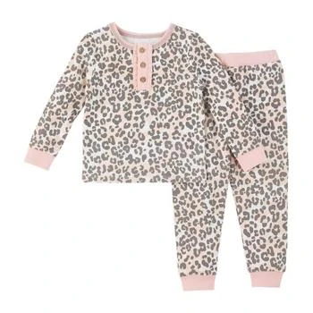 Mudpie | Girl's Leopard Pajama Set In Pink,商家Premium Outlets,价格¥244