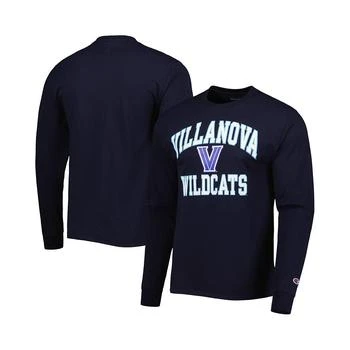 CHAMPION | Men's Navy Villanova Wildcats High Motor Long Sleeve T-shirt 