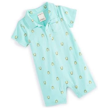 First Impressions | Baby Boys Jump Frog-Print Sunsuit, Created for Macy's 独家减免邮费