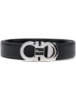 更多菲拉格慕皮带, Salvatore Ferragamo | Salvatore Ferragamo Men's Black Leather Belt商品图片 