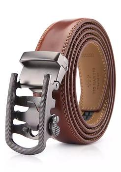 product Men's Ribbed Metal Ratchet Belt image