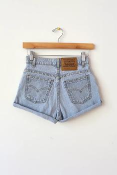 Levi's | Vintage Levi's 950 Textured Light Wash Shorts商品图片,