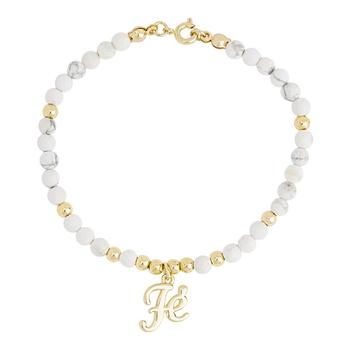 商品Macy's | 14K Gold Plated Fe Faith Bead Bracelet,商家Macy's,价格¥111图片