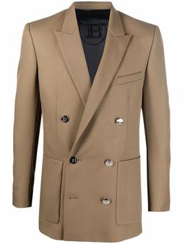 Balmain是什么牌子, Balmain | Balmain Men's Beige Acrylic Blazer商品图片 
