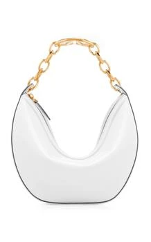 推荐Valentino Garavani - VLogo Chain Leather Hobo Bag - Ivory - OS - Moda Operandi商品