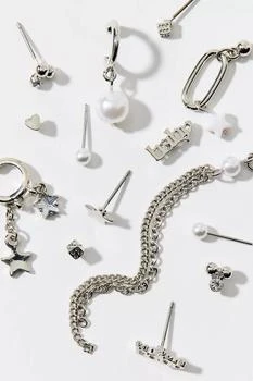 Urban Outfitters | Star & Pearl Post And Hoop Earring Set,商家Urban Outfitters,价格¥111