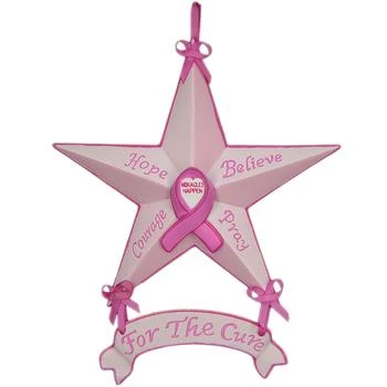 Homezia | Set of Six Star Shaped Breast Cancer Awareness Christmas Ornaments,商家Premium Outlets,价格¥390