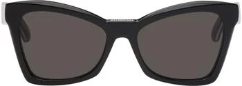 Balenciaga | Black Cat-Eye Sunglasses,商家Ssense US,价格¥1247