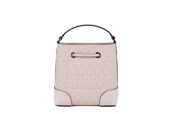 [二手商品] Michael Kors | Michael Kors Mercer Small Powder Blush PVC Bucket Crossbody Handbag Purse Women's pink商品图片,6.1折