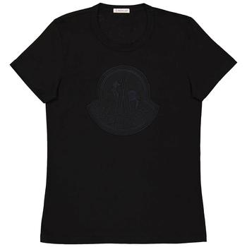 推荐Ladies Logo Patch T-Shirt in Black商品