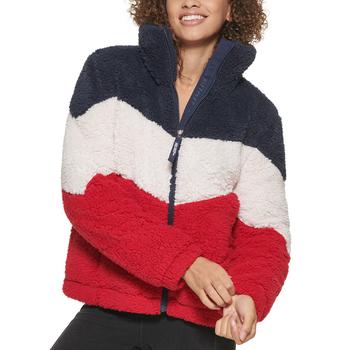 商品Women's Chevron Colorblocked Fleece Puffer Jacket图片