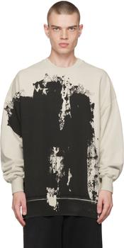 A-COLD-WALL* | Off-White & Black Print Sweatshirt商品图片,独家减免邮费