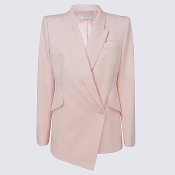 Alexander McQueen | LIGHT PINK WOOL BLAZER商品图片,7.4折