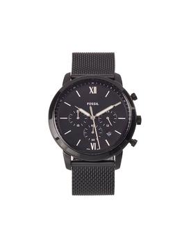 推荐Men's FS5707 Black Mesh Neutra Quartz Stainless Steel Chronograph Watch商品