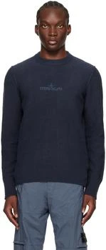 推荐Navy Embroidered Sweater商品