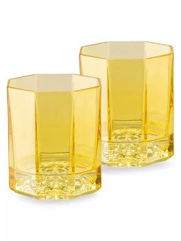 Versace | Medusa Lumiere 2-Piece Whiskey Old-Fashion Glass Set,商家Saks Fifth Avenue,价格¥2423
