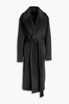 推荐Cayla belted alpaca and wool-blend faux fur coat商品