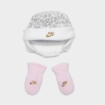 推荐Girls' Infant Nike Leopard Print Beanie and Mittens Set商品