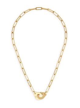 商品Dinh Van | Menottes Dinh Van R135 18K Yellow Gold Paper-Clip-Chain Necklace,商家Saks Fifth Avenue,价格¥54825图片