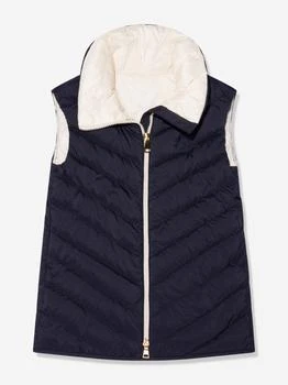 Moncler | Girls Down Padded Venta Gilet in Navy,商家Childsplay Clothing,价格¥2680