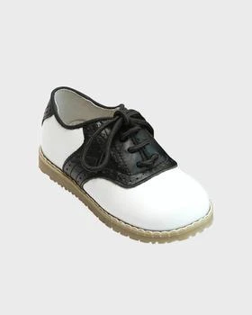 推荐Boy's Luke Two-Tone Leather Saddle Shoes, Toddler/Kids商品