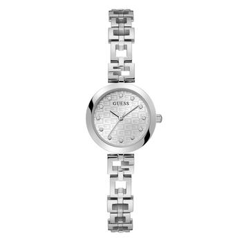 商品GUESS | Women's Analog Silver-Tone Stainless Steel Watch 26mm,商家Macy's,价格¥708图片