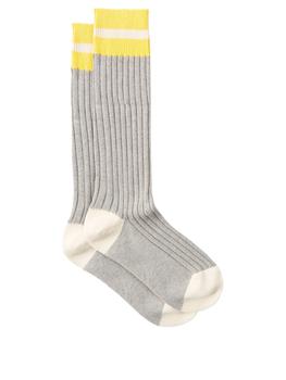 推荐Stripe cotton-blend sport socks商品