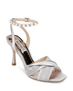 product Women's Tawny Pleated Embellished High Heel Sandals image