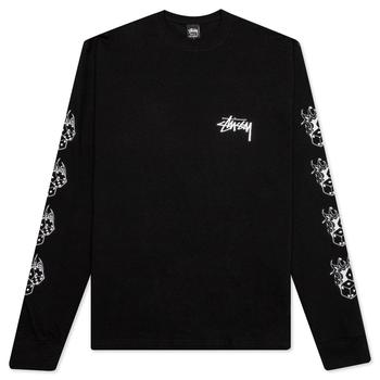 女装stussy短袖, STUSSY | Stussy Fire Dice L/S Tee - Black商品图片 