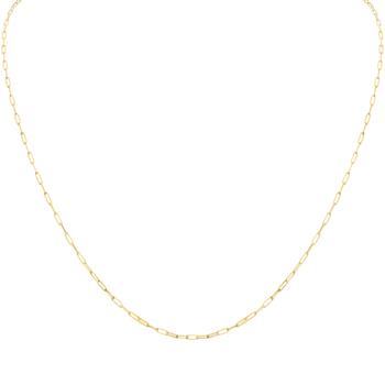 商品Monary | 14K Yellow Gold 1.5MM Paperclip Necklace With Lobster Clasp - 20 Inch,商家Premium Outlets,价格¥1524图片