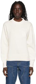推荐SSENSE Exclusive White Cotton Sweater商品