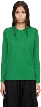 Comme des Garcons | Green Printed Long Sleeve T-Shirt商品图片,独家减免邮费