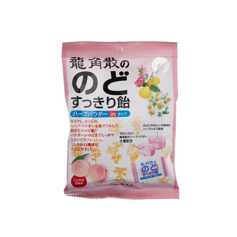 推荐日本龙角散润喉糖清润护嗓糖果零食-水蜜桃味80g商品
