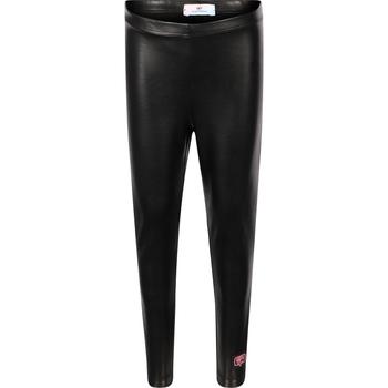 推荐Faux leather logo leggings in black商品