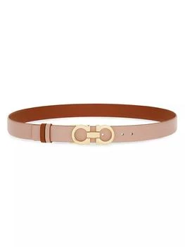 Salvatore Ferragamo | Gancini Leather Reversible Belt,商家Saks Fifth Avenue,价格¥3601