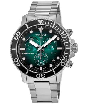 商品Tissot | Tissot Seastar 1000 Chronograph Green Dial Steel Men's Watch T120.417.11.091.01,商家WatchMaxx,价格¥2703图片