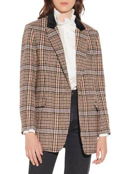 sandro外套是什么牌子, Sandro | Daly Checked Tweed Tailored Blazer商品图片 3.4折