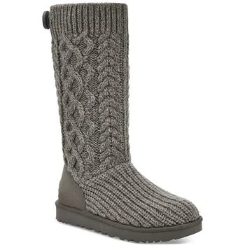 推荐Women's Classic Cardi Cable Knit Pull-On Boots商品