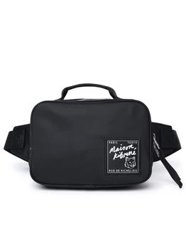 Maison Kitsune | Black Polyamide Fanny Pack,商家Italist,价格¥1523