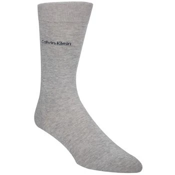 Calvin Klein | Men's Giza Cotton Flat Knit Crew Socks 3.9折