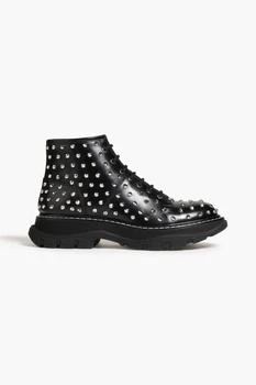 Alexander McQueen | Studded leather combat boots 3折