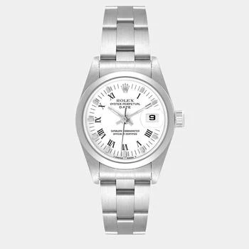 推荐Rolex White Stainless Steel Oyster Perpetual Date 69160 Automatic Women's Wristwatch 26 mm商品