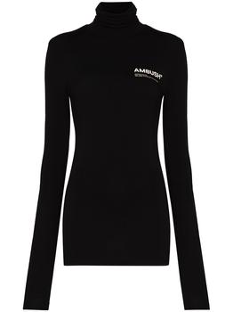 Ambush | AMBUSH WOMEN Workshop roll neck T-shirt Black商品图片,