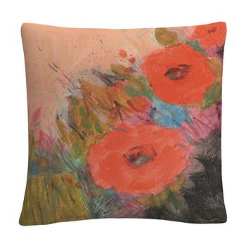 Baldwin, Baldwin | Sheila Golden Through The Garden Bold Floral Motif Decorative Pillow, 16" x 16"商品图片 5.9折