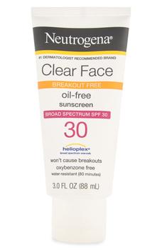 Neutrogena | Clear Face Break-Out Free 30 SPF Liquid-Lotion Sunscreen商品图片,