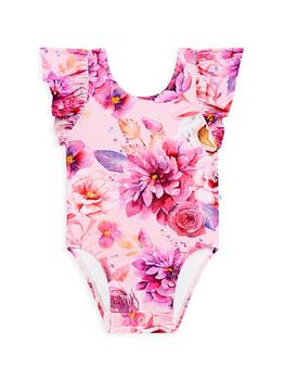 商品Posh Peanut | Baby Girl's Amira Cap-Sleeve One-Piece Swimsuit,商家Saks Fifth Avenue,价格¥330图片