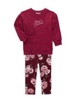 推荐Baby Girl's 2-Piece Sweatshirt & Floral-Print Leggings Set商品