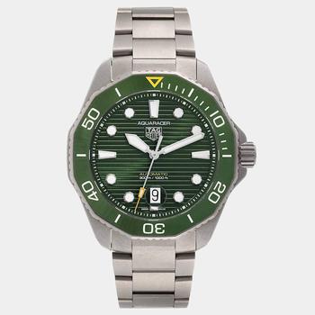 推荐Tag Heuer Green Titanium Aquaracer WBP208B Automatic Men's Wristwatch 43 mm商品